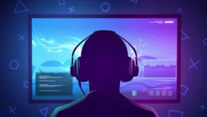 person with headphone